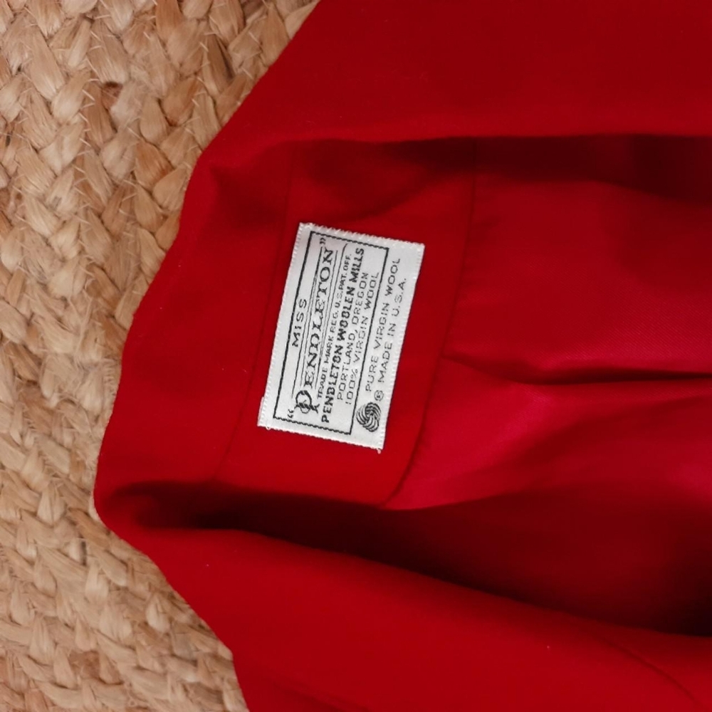 Red Pendleton Vintage Blazer - image 3